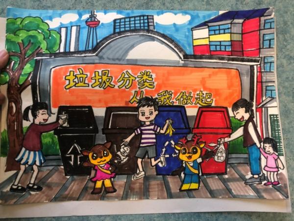 為小藝術(shù)家們點贊！“垃圾分類，我們有‘畫’說”